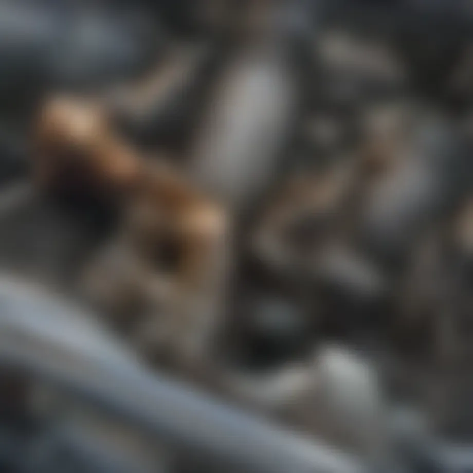 Close-up view of a pressure reducer valve showcasing its intricate design.