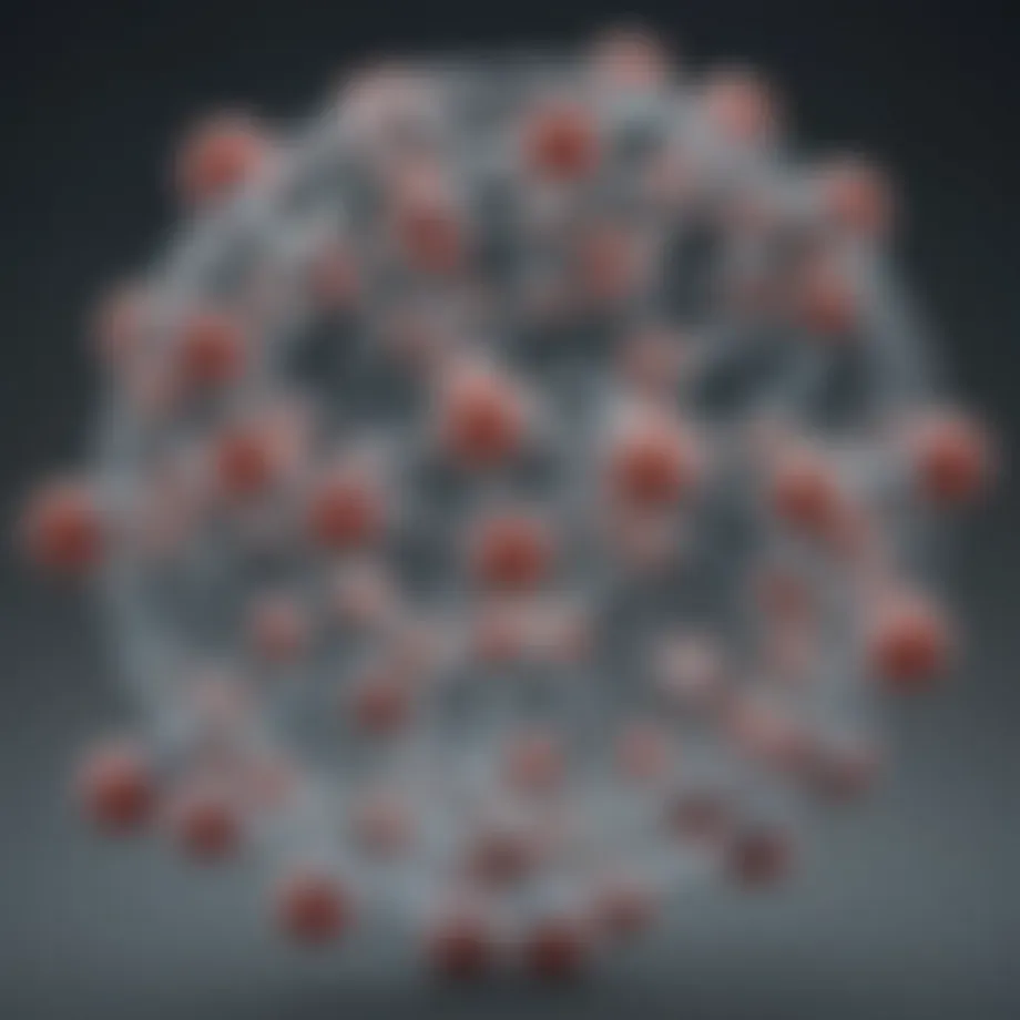 Illustration depicting the molecular structure of albumin