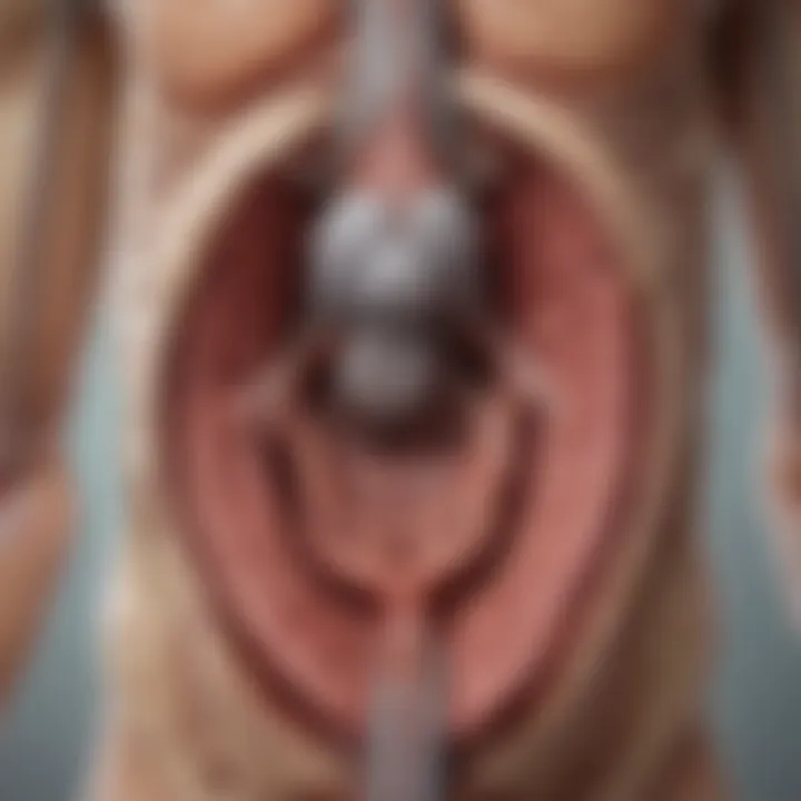 Illustration depicting the physiological functions of the cardia