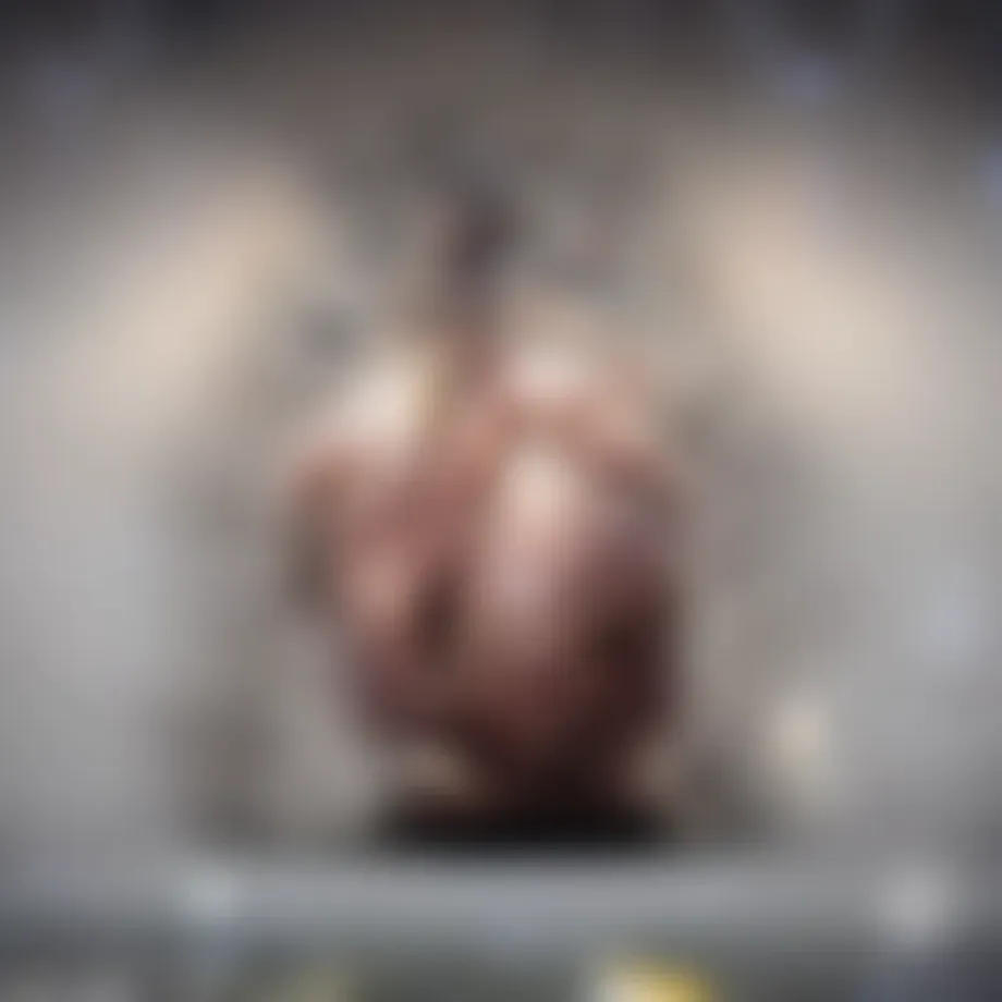 Diagram illustrating the anatomy of the heart with highlighted atrial enlargement effects