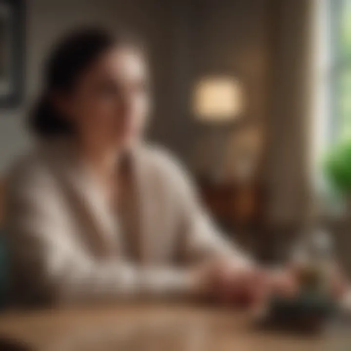 A serene environment depicting therapy and self-care practices for mental well-being.