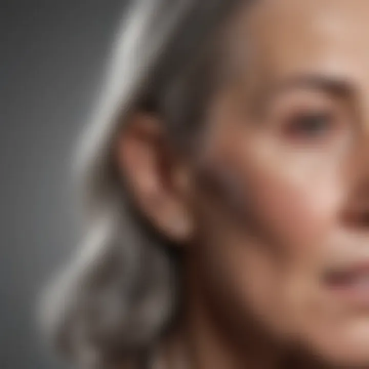 Visual representation of age-related changes in hearing