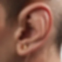 Diagram illustrating the anatomy of the ear and sound perception