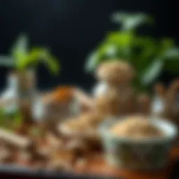 An assortment of traditional Chinese herbs used in holistic healing.