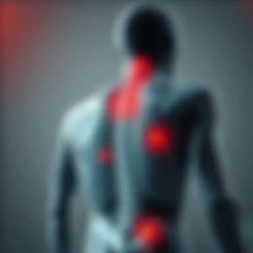 Anatomy of Chronic Back Pain Detailed diagram illustrating the various anatomical structures involved in chronic back pain.