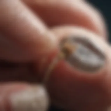 Microscopic Nail Infection Microscopic view of nail fungus
