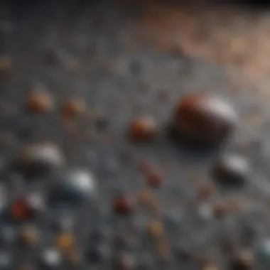 An intricate view of composite materials used in RTM, highlighting their textures and characteristics.
