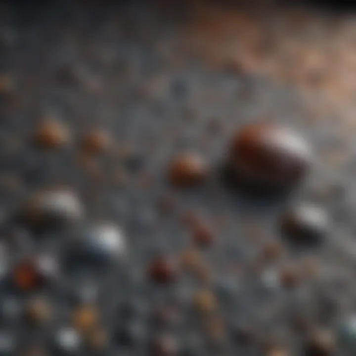 An intricate view of composite materials used in RTM, highlighting their textures and characteristics.