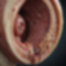 Detailed anatomical diagram of the pinna
