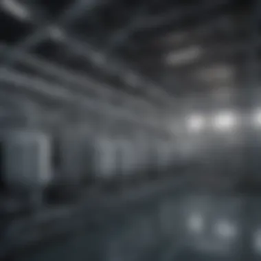 Inside view of a modern water treatment facility showcasing advanced filtration systems