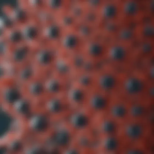 Sepharose beads under a microscope showcasing their unique structure