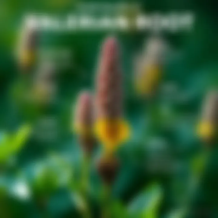 Visual diagram illustrating the health benefits associated with valerian root