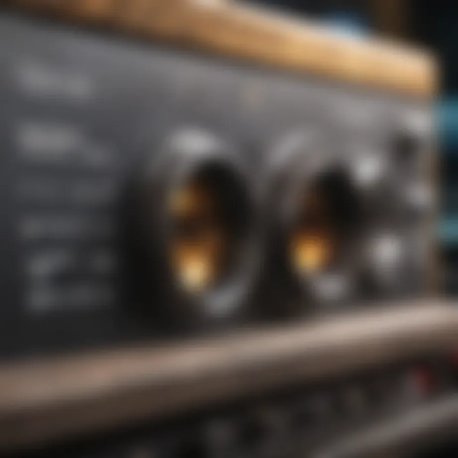 Close-up view of ultrasonic testing equipment applied on welds