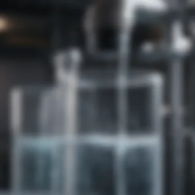 Illustration depicting various water filtration techniques