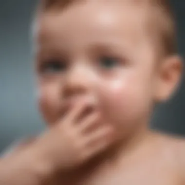 Healthy Skin Care for Infants A close-up of healthy, moisturized skin on an infant's arm.