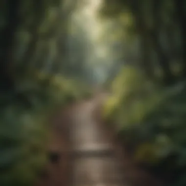 A pathway winding through a lush forest, symbolizing the journey of personal growth