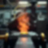 Detailed representation of copper investment casting process