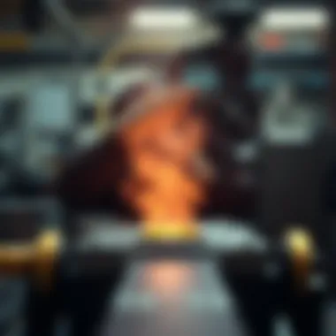 Detailed representation of copper investment casting process