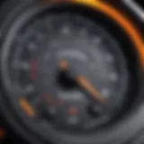 Schematic representation of a digital tachometer's internal components