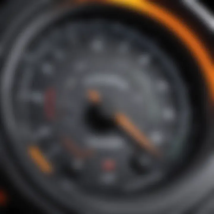 Schematic representation of a digital tachometer's internal components