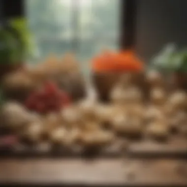 Diversity of Ginseng: Each Type's Unique Benefits A variety of ginseng types displayed on a wooden table