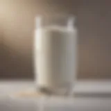 Visual representation of milk as a dietary component