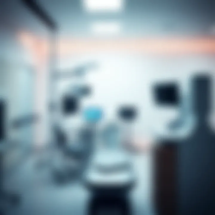 Illustration of DPOAE test setup in a clinical environment