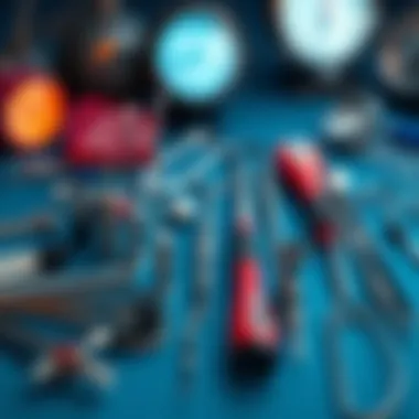 Variety of Endoscopic Instruments Diverse endoscopic instruments laid out for examination