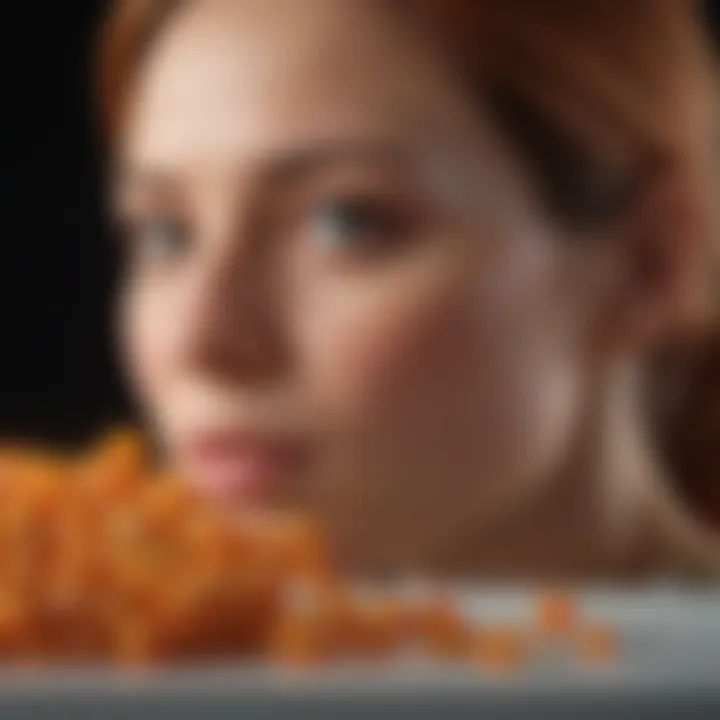 Research setting with scientists studying carotene effects.
