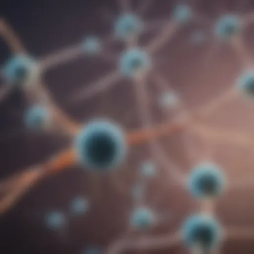 Illustration depicting the structure of acetylcholine receptors.