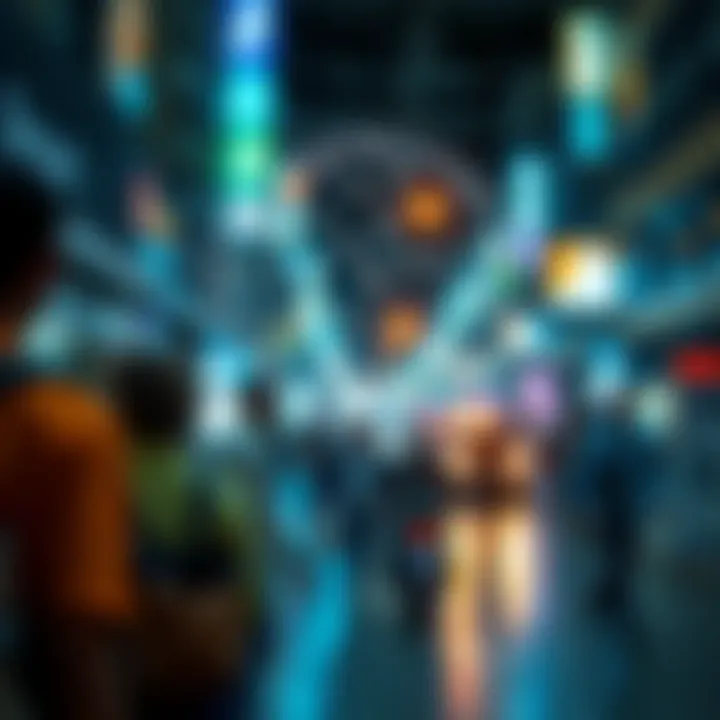 Social dynamics influenced by border exchanges