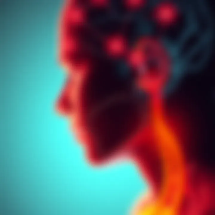 Auditory System and Neck Pain Connection Graphic representation of the auditory system and its connection to neck pain