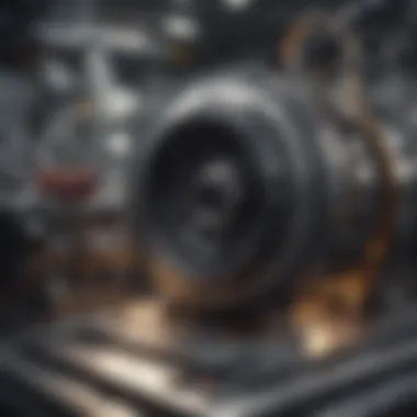 Cutaway view of an advanced engine test cell showcasing instrumentation