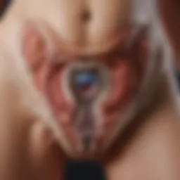 Pelvic floor anatomy diagram highlighting key structures