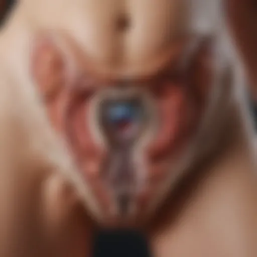 Pelvic floor anatomy diagram highlighting key structures