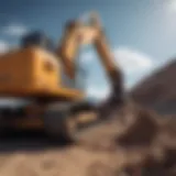 Remote excavator control panel showing advanced technology