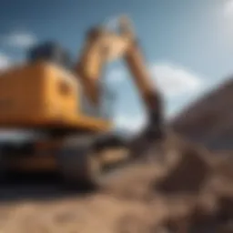 Remote excavator control panel showing advanced technology