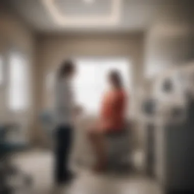 Patient Consultation in Genitourinary Medicine Patient receiving consultation in a genitourinary medicine clinic