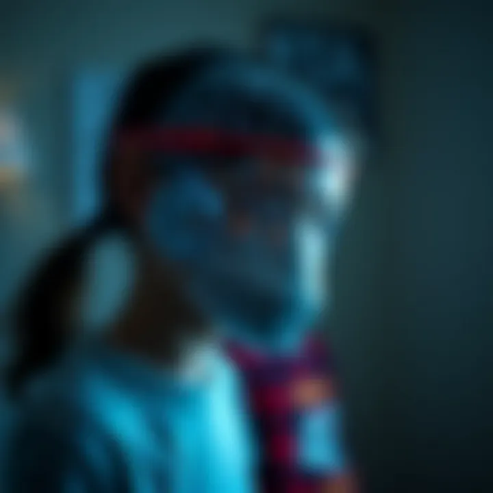 Visual representation of sensory processing differences in autism