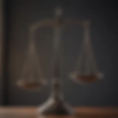 Scales of Justice Representing Balance in Law Scales of justice representing balance in law