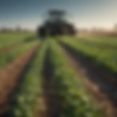 Agricultural field affected by herbicide resistance