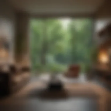A serene living space showcasing harmony between nature and interior design.