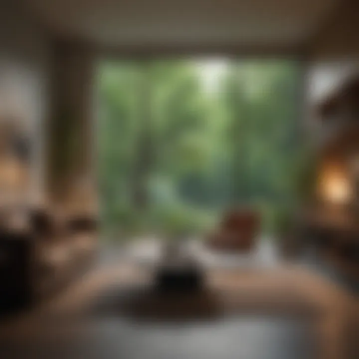 A serene living space showcasing harmony between nature and interior design.