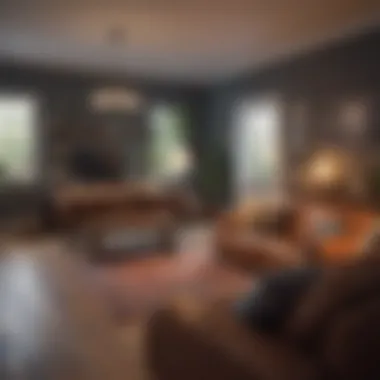 Social Dynamics at Home An illustration of diverse social interactions occurring within a home setting.