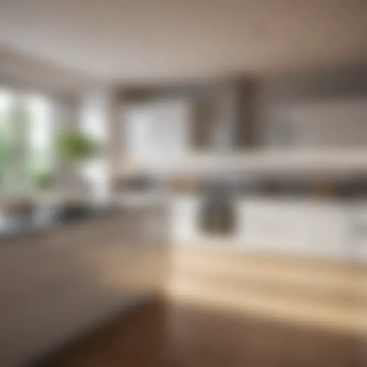 A modern kitchen integrated with technology promoting healthy living.