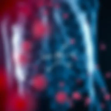 Illustration depicting the biochemical pathways involved in porphyria and anemia.