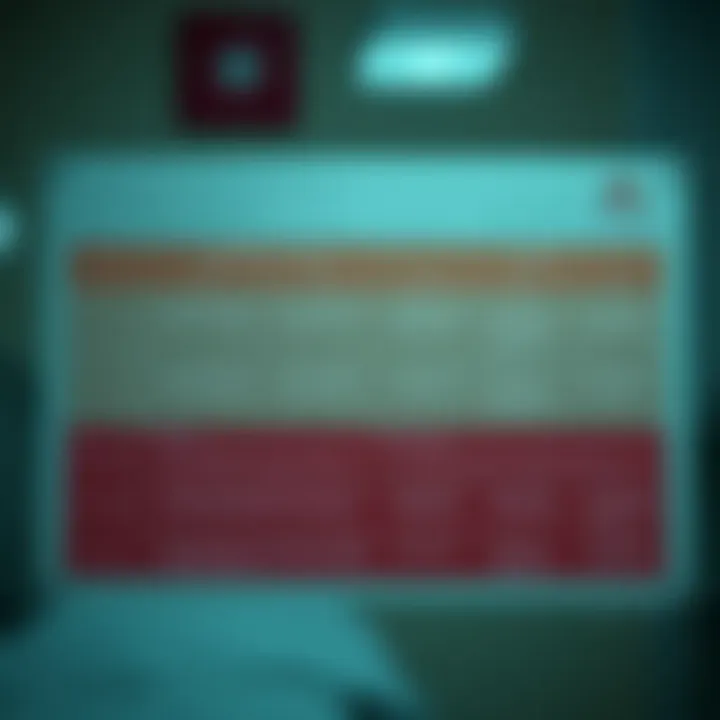 Chart illustrating treatment options for managing porphyria and anemia.