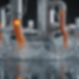 Diagram illustrating the electrolytic process in water softening
