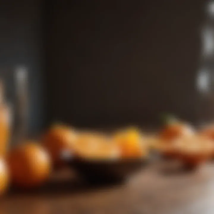A balanced meal incorporating oranges as a key ingredient