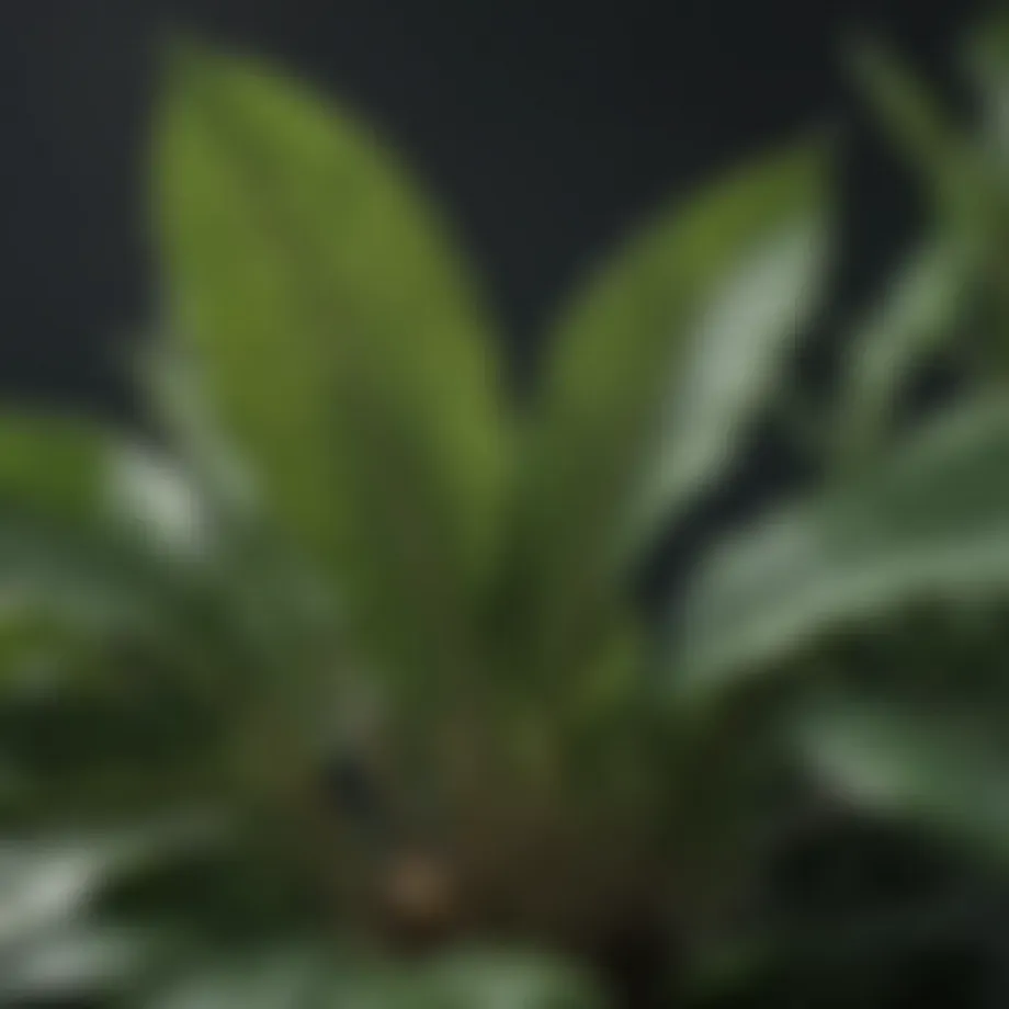 Botanical illustration of Persea species with detailed leaf structure